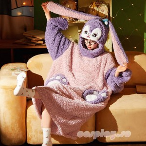 デイズニーキャラクター　ステラ・ルー　ルームウエアー　着る毛布　パジャマ　ふわもこ