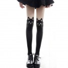 メイドパーツ 猫　可愛い タイツ　lolita パンスト ストッキング 肌色+黒　コスプレ　