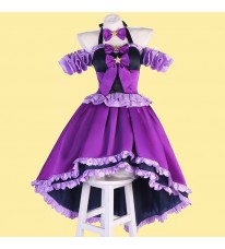 しゅごキャラ!　月詠歌唄　コスプレ衣装　コスチューム　アイドル　紫色　ほしな歌唄　ロリータ風
