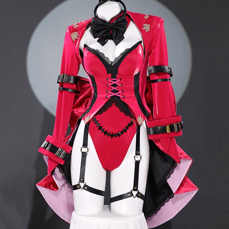 Fate/Grand Order　妖精騎士トリスタン　コスプレ衣装　バニースーツ　望月けいデザイン　赤色　セクシー　撮影　仮装